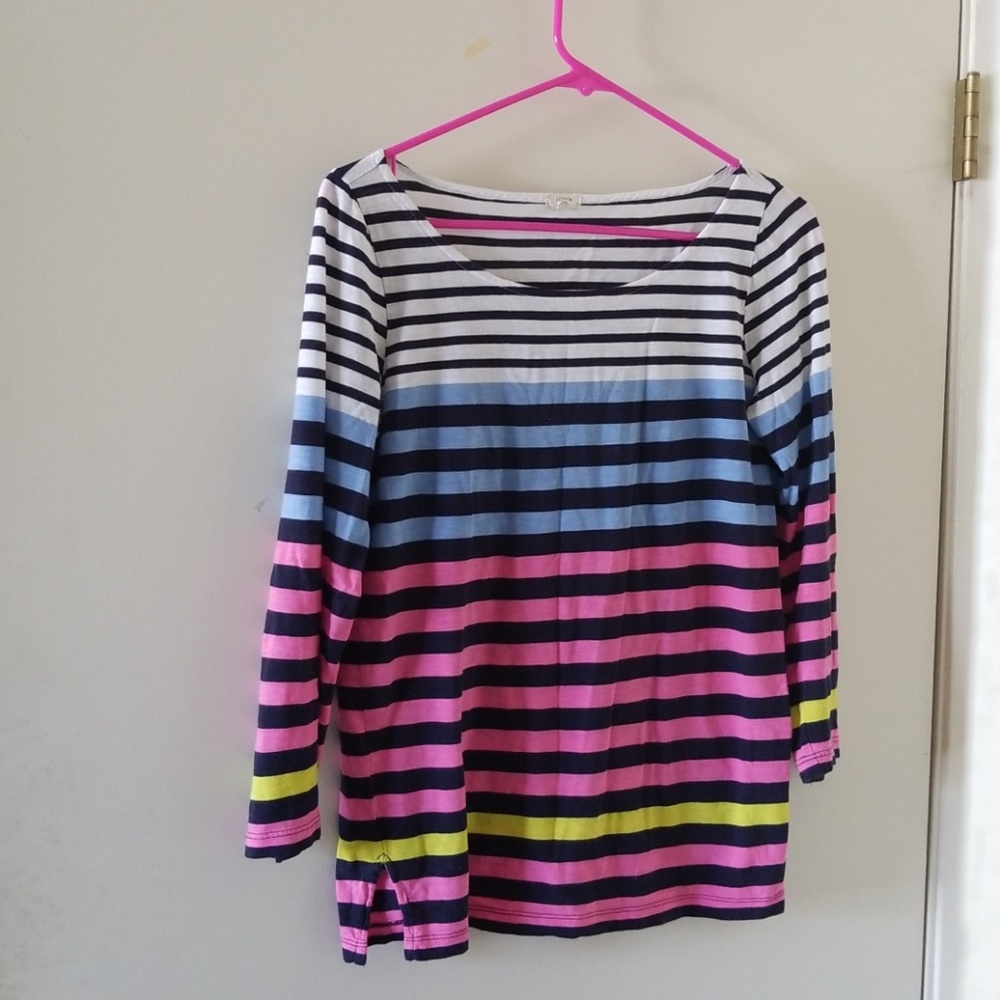 J. Crew Factory striped long sleeve tee